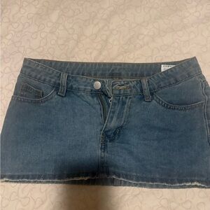 PacSun Blue Denim Mini Skirt